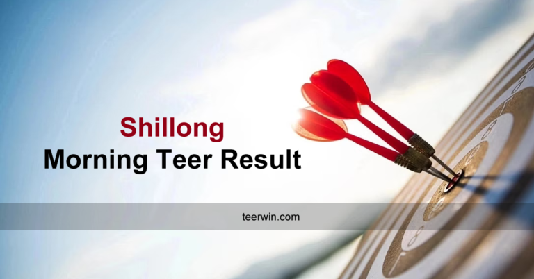 Shillong Morning Teer Result Today